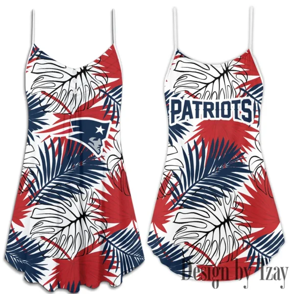New England Patriots Summer Sleeveless Cami Dress Trending 2025 SPTSSCDT034 - Image 3