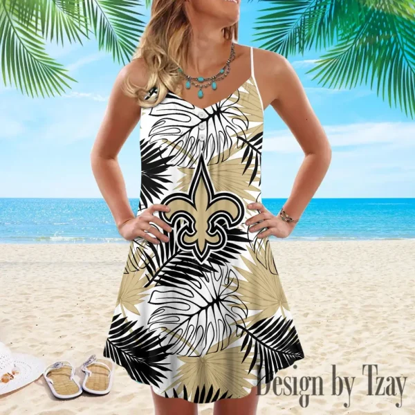New Orleans Saints Summer Sleeveless Cami Dress Trending 2025 SPTSSCDT035
