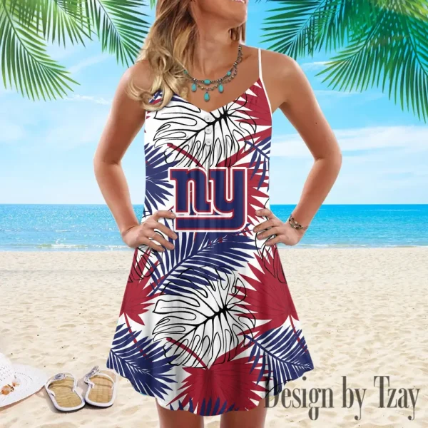 New York Giants Summer Sleeveless Cami Dress Trending 2025 SPTSSCDT036