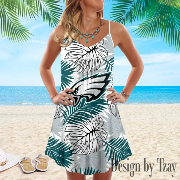 Philadelphia Eagles Summer Sleeveless Cami Dress Trending 2025 SPTSSCDT038