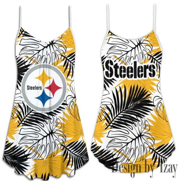 Pittsburgh Steelers Summer Sleeveless Cami Dress Trending 2025 SPTSSCDT039 - Image 3