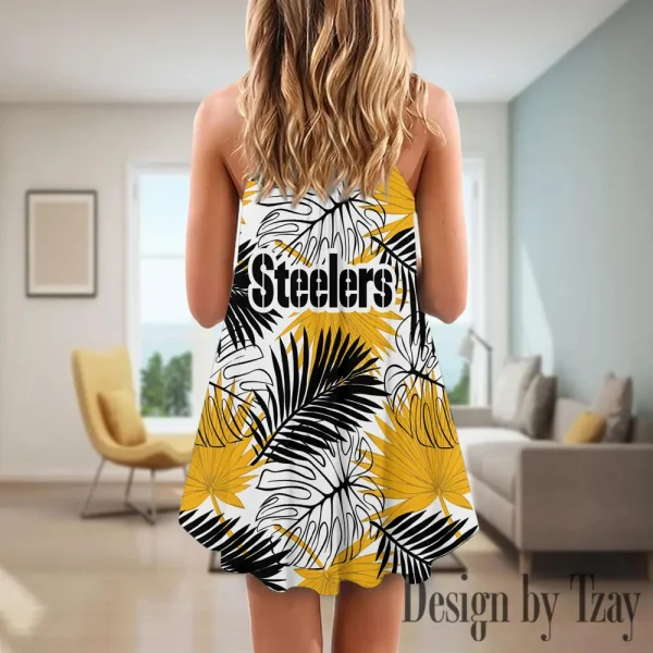Pittsburgh Steelers Summer Sleeveless Cami Dress Trending 2025 SPTSSCDT039 - Image 2