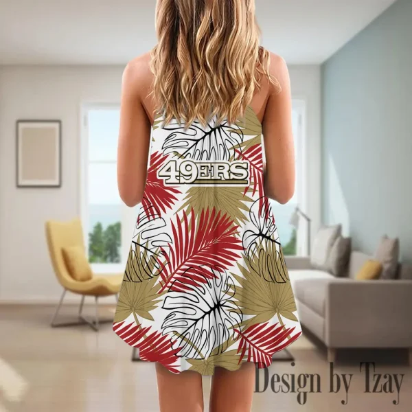 San Francisco 49ers Summer Sleeveless Cami Dress Trending 2025 SPTSSCDT040 - Image 2