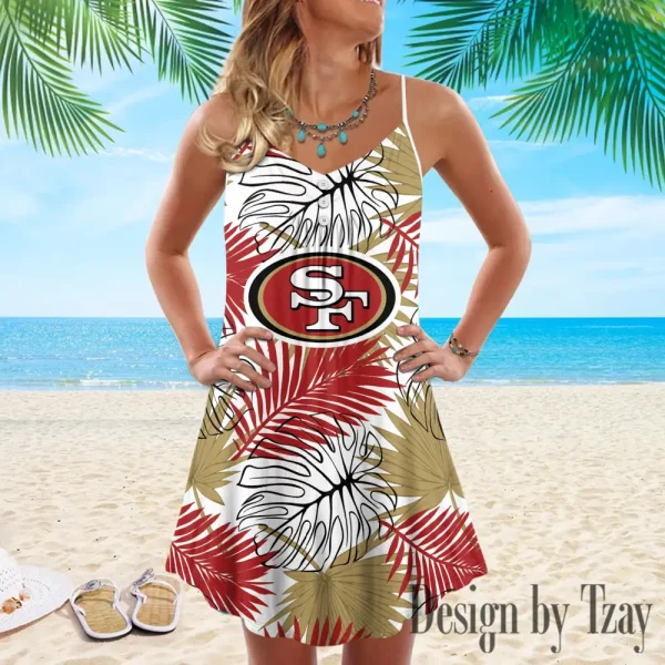 San Francisco 49ers Summer Sleeveless Cami Dress Trending 2025 SPTSSCDT040