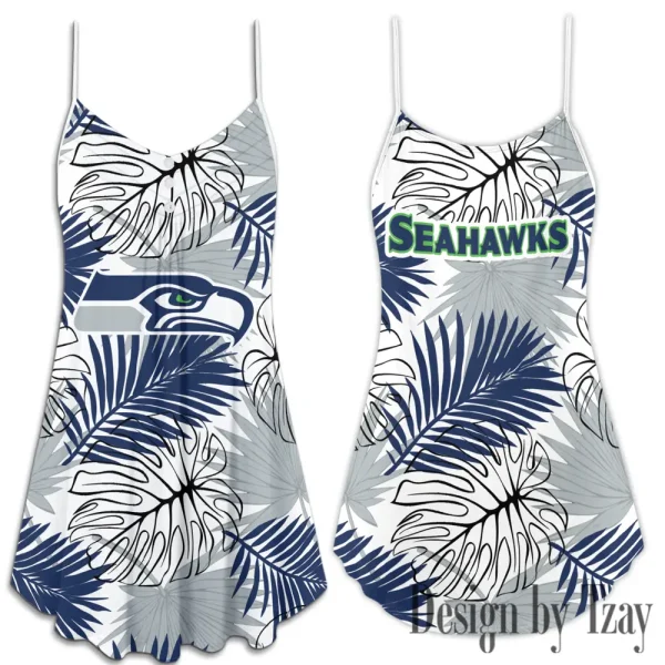Seattle Seahawks Summer Sleeveless Cami Dress Trending 2025 SPTSSCDT041 - Image 3