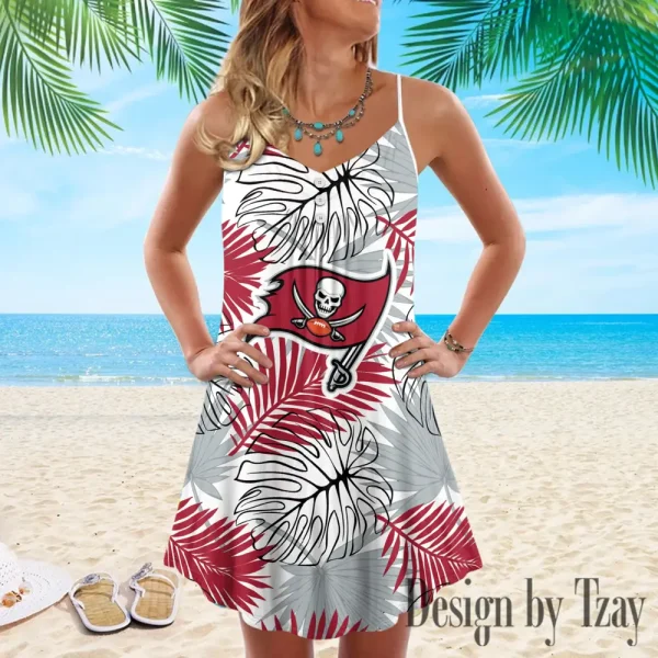 Tampa Bay Buccaneers Summer Sleeveless Cami Dress Trending 2025 SPTSSCDT042