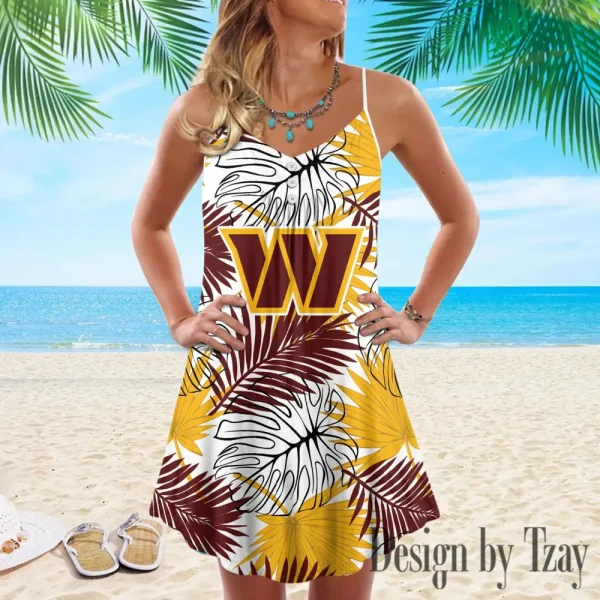 Washington Commanders Summer Sleeveless Cami Dress Trending 2025 SPTSSCDT044