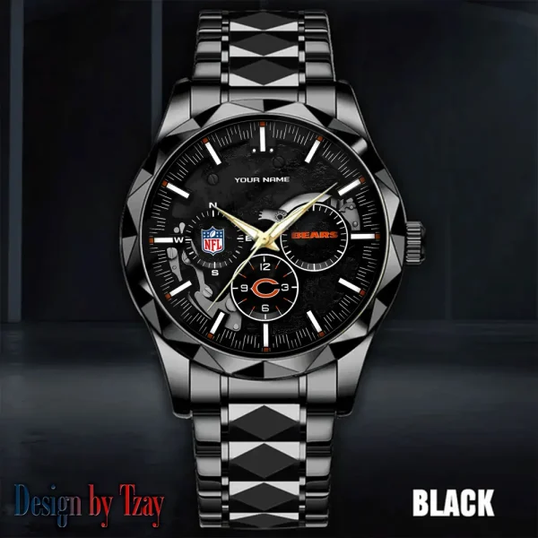Chicago Bears Business Watch For Men Automatic Mechanical Stainless Steel Band 2025 SPTDMW646 - Image 2