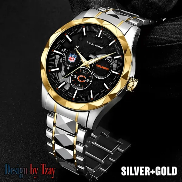 Chicago Bears Business Watch For Men Automatic Mechanical Stainless Steel Band 2025 SPTDMW646