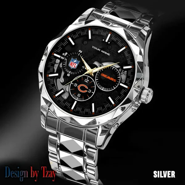 Chicago Bears Business Watch For Men Automatic Mechanical Stainless Steel Band 2025 SPTDMW646 - Image 4