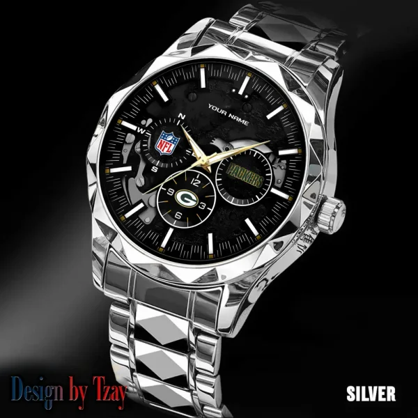 Green Bay Packers Business Watch For Men Automatic Mechanical Stainless Steel Band 2025 SPTDMW652 - Image 3