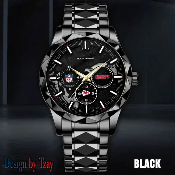 Kansas City Chiefs Business Watch For Men Automatic Mechanical Stainless Steel Band 2025 SPTDMW656 - Image 4