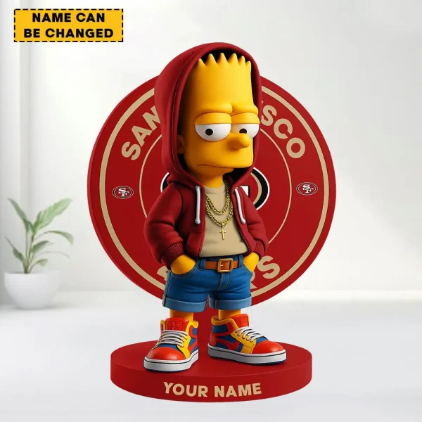 San Francisco 49ers Football US team Cool Cartoon Character Acrylic Block SPTFTAB049 - Image 2