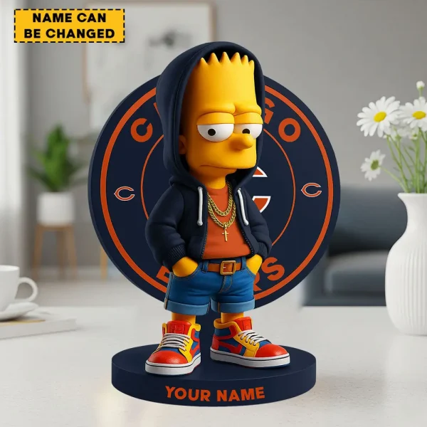 Chicago Bears Football US team Cool Cartoon Character Acrylic Block SPTFTAB050