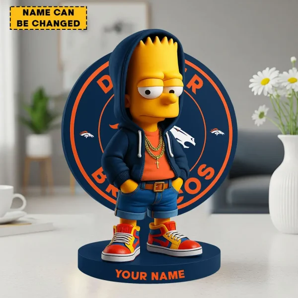 Denver Broncos Football US team Cool Cartoon Character Acrylic Block SPTFTAB053