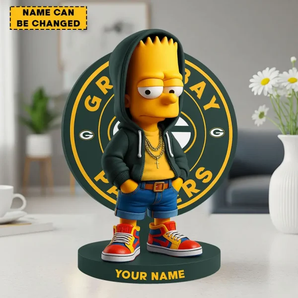Green Bay Packers Football US team Cool Cartoon Character Acrylic Block SPTFTAB064