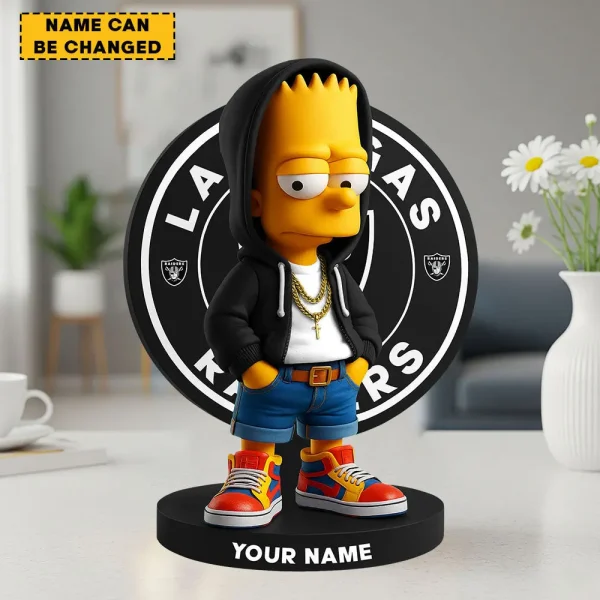 Las Vegas Raiders Football US team Cool Cartoon Character Acrylic Block SPTFTAB065