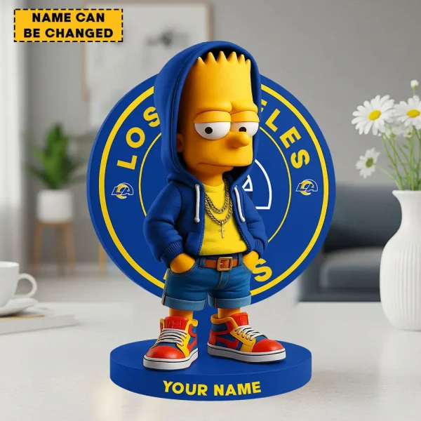 Los Angeles Rams Football US team Cool Cartoon Character Acrylic Block SPTFTAB066