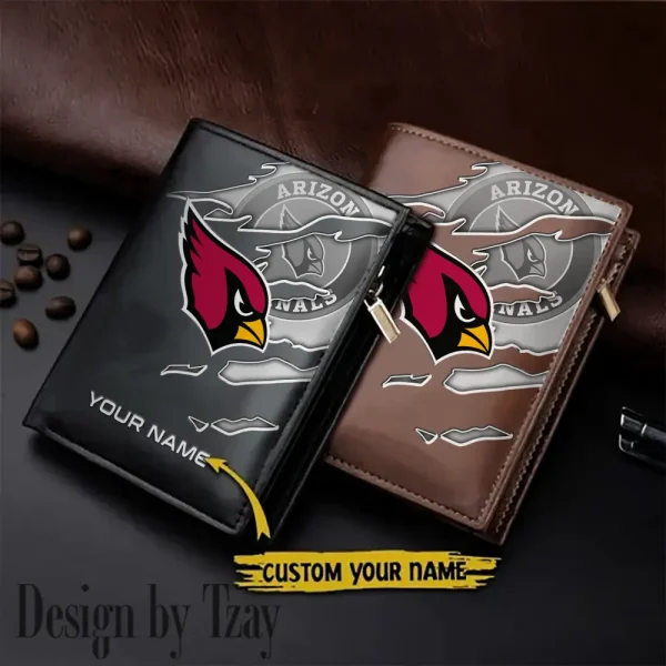 Arizona Cardinals Leather Vertical Men Wallet Gifts For Fans SPTLVW820