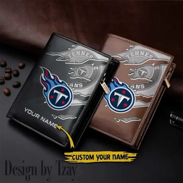 Tennessee Titans Leather Vertical Men Wallet Gifts For Fans SPTLVW850
