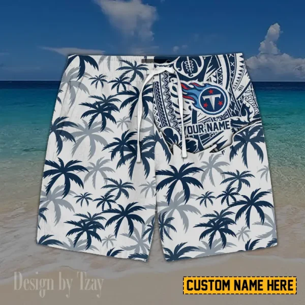 Tennessee Titans Button Shirt And Short Summer Holiday Gift For Sports Enthusiast AZCBS173 - Image 2