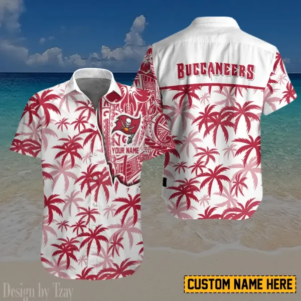 Tampa Bay Buccaneers Button Shirt And Short Summer Holiday Gift For Sports Enthusiast AZCBS174