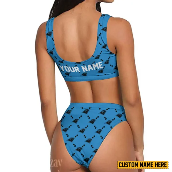 Carolina Panthers Women's Sport Two-Piece Swimsuit New 2025 SPTSBNS005 - Image 2