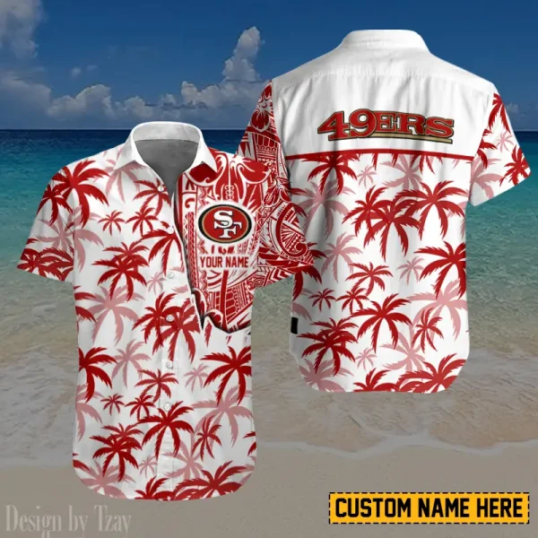 San Francisco 49ers Button Shirt And Short Summer Holiday Gift For Sports Enthusiast AZCBS176