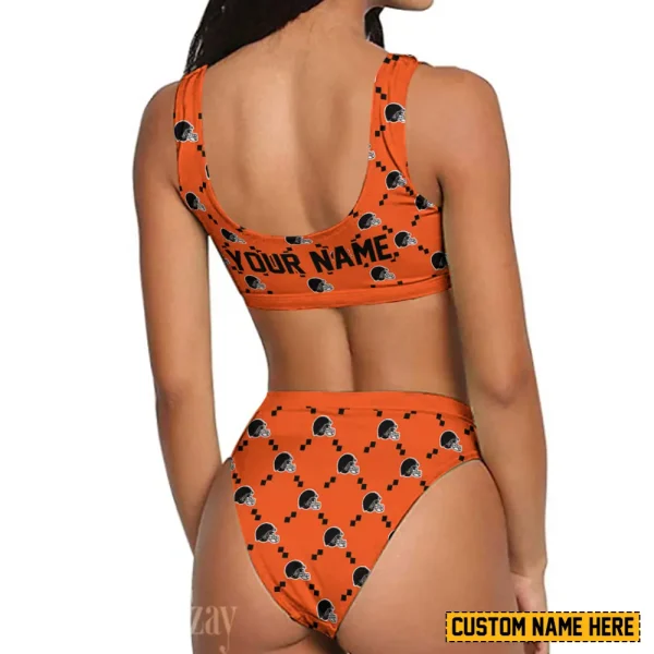 Cleveland Browns Women's Sport Two-Piece Swimsuit New 2025 SPTSBNS008 - Image 2