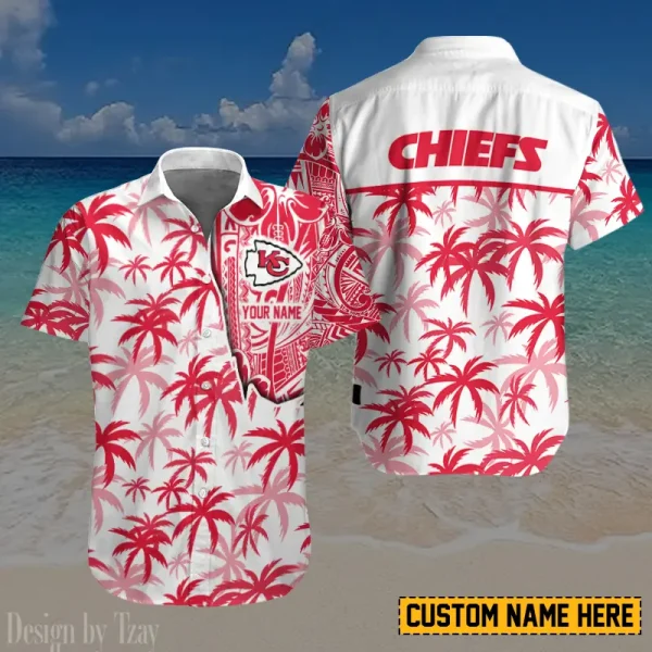 Kansas City Chiefs Button Shirt And Short Summer Holiday Gift For Sports Enthusiast AZCBS188