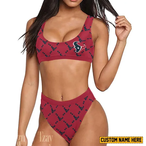 Houston Texans Women's Sport Two-Piece Swimsuit New 2025 SPTSBNS013