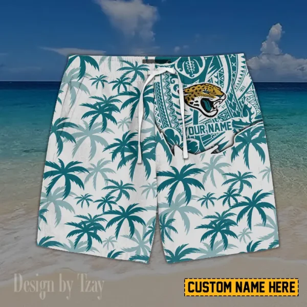 Jacksonville Jaguars Button Shirt And Short Summer Holiday Gift For Sports Enthusiast AZCBS189 - Image 2
