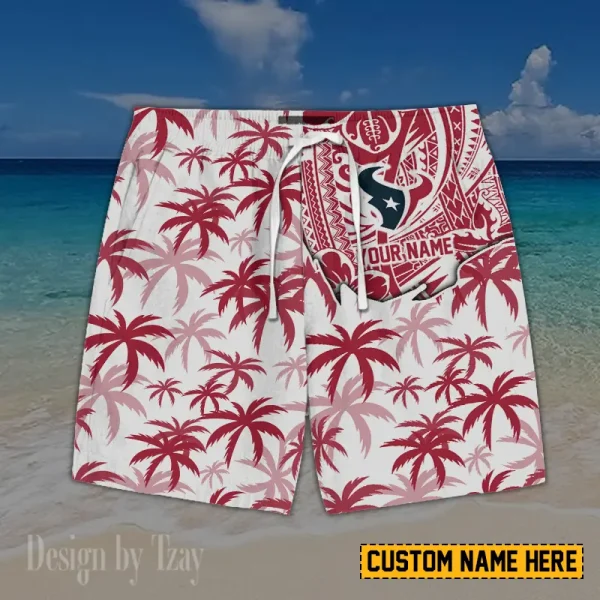Houston Texans Button Shirt And Short Summer Holiday Gift For Sports Enthusiast AZCBS191 - Image 2