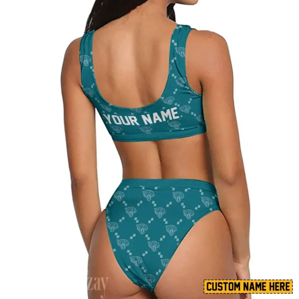 Jacksonville Jaguars Women's Sport Two-Piece Swimsuit New 2025 SPTSBNS015 - Image 2