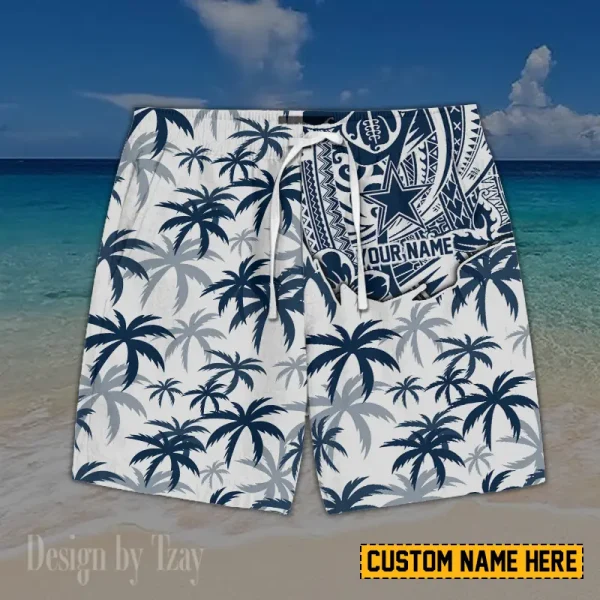 Dallas Cowboys Button Shirt And Short Summer Holiday Gift For Sports Enthusiast AZCBS195 - Image 2