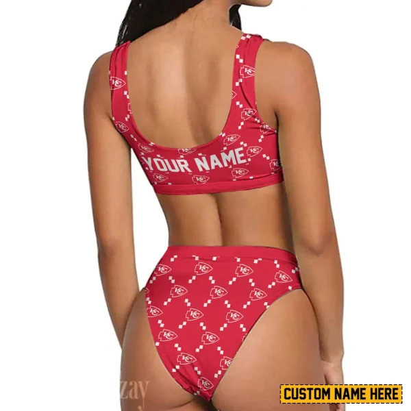 Kansas City Chiefs Women's Sport Two-Piece Swimsuit New 2025 SPTSBNS016 - Image 2