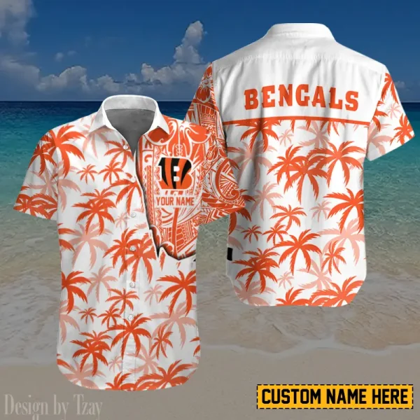 Cincinnati Bengals Button Shirt And Short Summer Holiday Gift For Sports Enthusiast AZCBS197