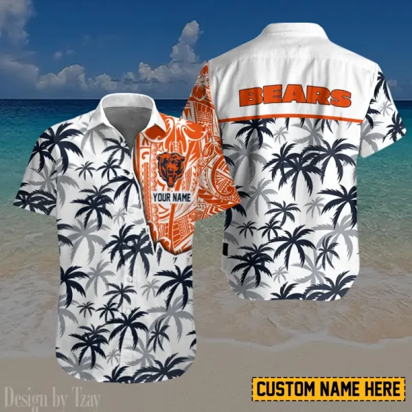 Chicago Bears Button Shirt And Short Summer Holiday Gift For Sports Enthusiast AZCBS198