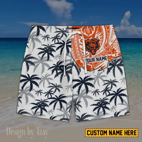 Chicago Bears Button Shirt And Short Summer Holiday Gift For Sports Enthusiast AZCBS198 - Image 2