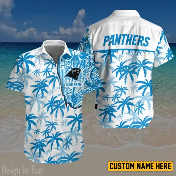 Carolina Panthers Button Shirt And Short Summer Holiday Gift For Sports Enthusiast AZCBS199