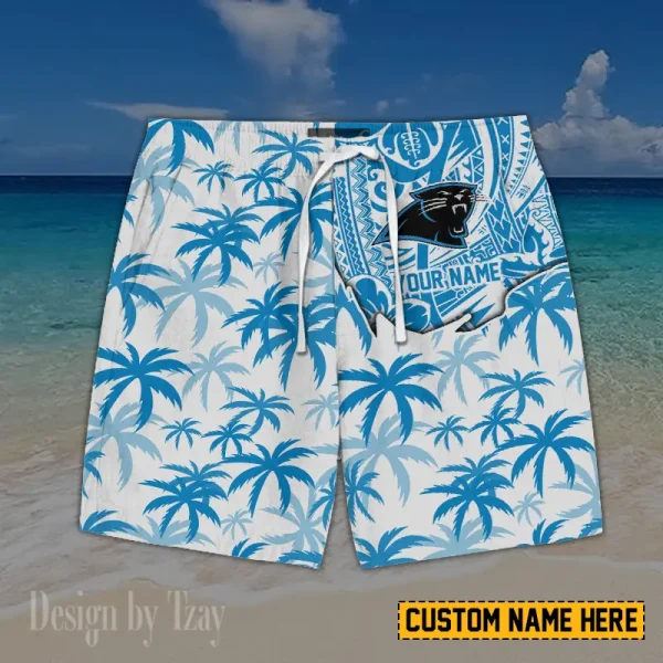 Carolina Panthers Button Shirt And Short Summer Holiday Gift For Sports Enthusiast AZCBS199 - Image 2