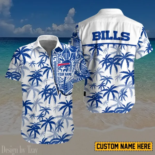 Buffalo Bills Button Shirt And Short Summer Holiday Gift For Sports Enthusiast AZCBS200