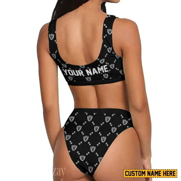 Las Vegas Raiders Women's Sport Two-Piece Swimsuit New 2025 SPTSBNS017 - Image 2