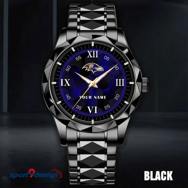 Baltimore Ravens Luxury Diamond Men Wristwatch Trending 2025 SPTDMW100 - Image 4