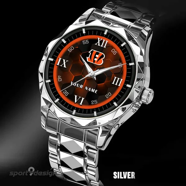 Cincinnati Bengals Luxury Diamond Men Wristwatch Trending 2025 SPTDMW104 - Image 3