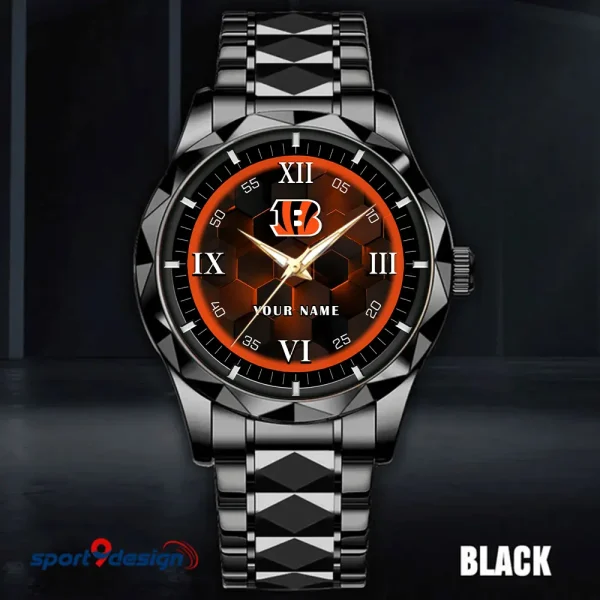 Cincinnati Bengals Luxury Diamond Men Wristwatch Trending 2025 SPTDMW104 - Image 4