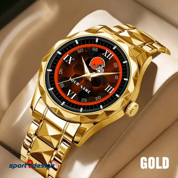 Cleveland Browns Luxury Diamond Men Wristwatch Trending 2025 SPTDMW105 - Image 3