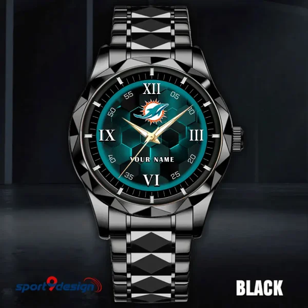 Miami Dolphins Luxury Diamond Men Wristwatch Trending 2025 SPTDMW117 - Image 4