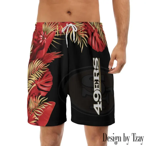 San Francisco 49ers Casual Men's Drawstring Shorts Trending 2025 BGSHORT344