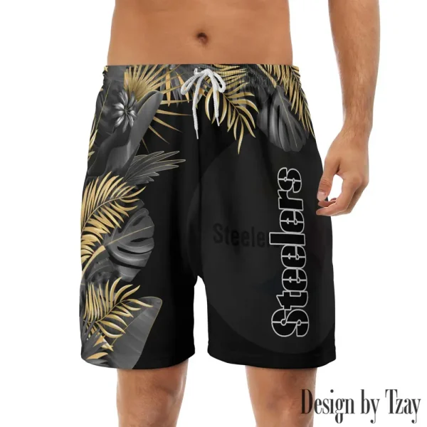 Pittsburgh Steelers Casual Men's Drawstring Shorts Trending 2025 BGSHORT343